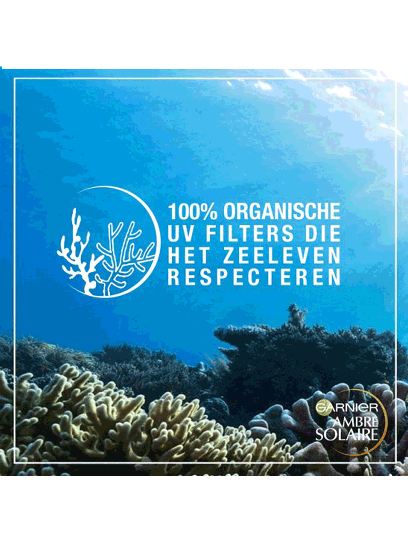 100% organische UV filter die het zeeleven respecteren